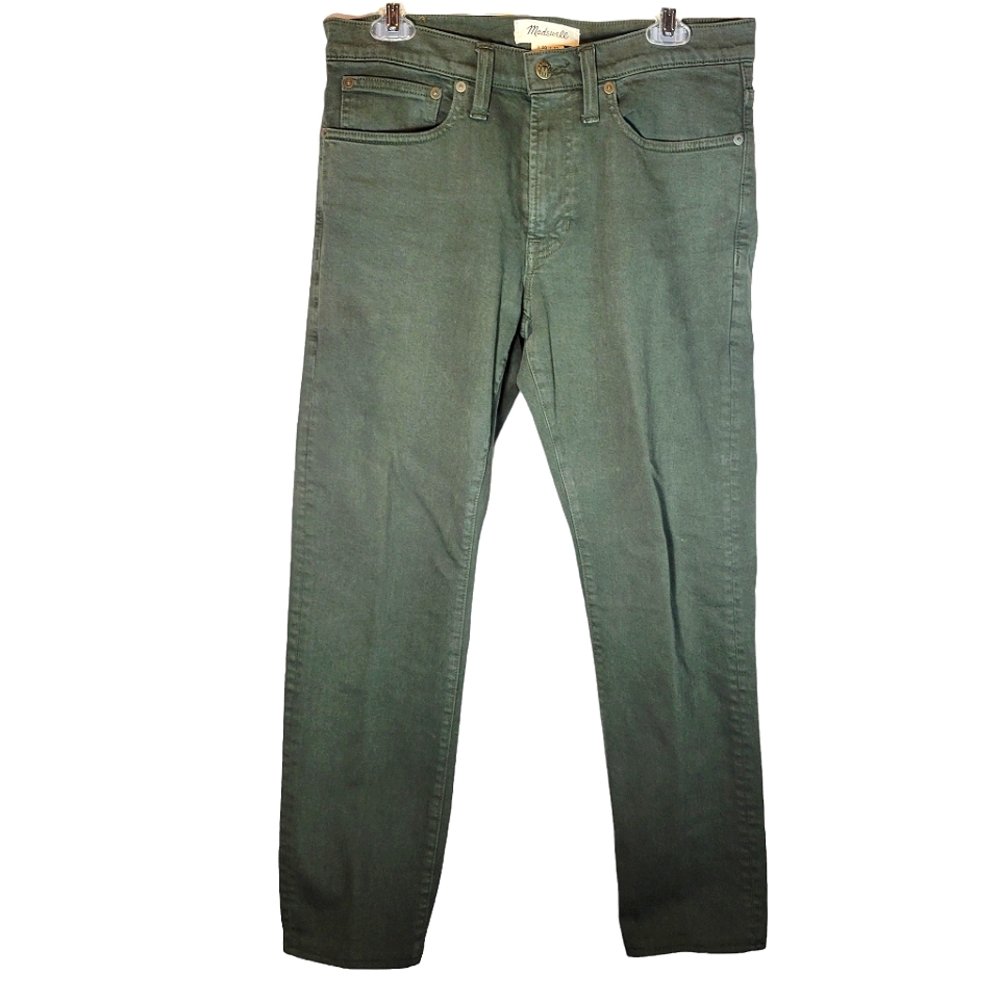 Madewell green slim jeans Size 30